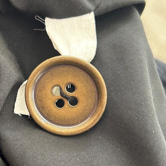 Mossimo Black Corduroy Preppy Pea Coat Women XXL Classic Double-Breasted - Picture 7 of 8